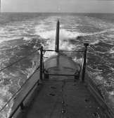 U-båten Gäddan i ytläge.