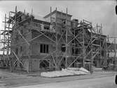 Flerbostadshus under byggnation, Uppsala 1939