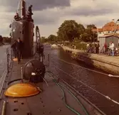 Militärer i tornet ombord på Hajen 3.