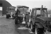 Gatukontorets centralförråd vid Skedebrogatan i Mölndal, år 1985.

För mer information om bilden se under tilläggsinformation.