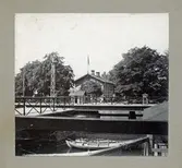 Vänersborg. Svängbron över Gamla Hamnkanalen