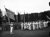 Nationaldagsfirande på Studenternas idrottsplats, Uppsala 1944