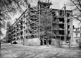 Börjegårdarna under byggnation, Börjegatan, kvarteret Vindhem, Uppsala 1936