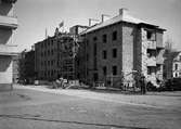 Flerbostadshus under byggnation, kvarteret Grim, Luthagen, Uppsala 1937