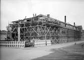 Ombyggnation av AB Nymans Verkstäders fabrik, hörnet Väderkvarnsgatan - S:t Persgatan, kvarteret Noatun, Uppsala 1937