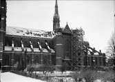 Uppsala domkyrka under restaurering 1939