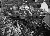 Börjegårdarna under byggnation, Börjegatan, Uppsala 1936