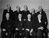 Grupporträtt - allvarliga män, Uppsala 1938