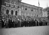 Grupporträtt - utanför Universitetshuset, Uppsala 1937
