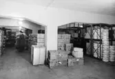 Postverkets Centralförråd, Ranhammarsvägen 16, Ulvsunda. 
1947.  Brevlådor m.m. i källarevåningen.