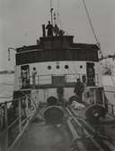 Tankmotorfartyget TERGUS av Stockholm, b. 1940. Däcksbild.