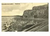 Strandvy. Promenad. Strandpromenaden vid fästningen. 1905 ca.