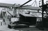 Oskarshamns Varv.
I förgrunden plan för bockning av rör.
Till höger svetsskjul.
I bakgrunden verkst. 14.