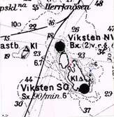 Bassängen med röd prick genomforskades 1953 utan resultat. 1954 fanns rester av Riksnyckelns vrak vid blå prick mellan 6 m grundet och det lilla skäret Lerknölen.

Sjökort 237.