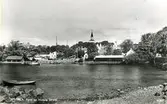 Motala. Parti av Motala Ström. Foto inköpt 1944.