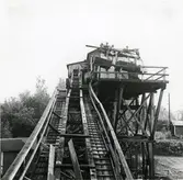 Herrängs hamn. Linbana för intagning av kol.