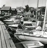 Bild från kajen i Öregrunds hamn, 1969.