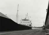 Det tyska lastmotorfartyget TENTO liggande i Stadsgården Stockholm 1970. Fartyget såldes av Ångfartygs AB Tirfing den 24.10.1969.