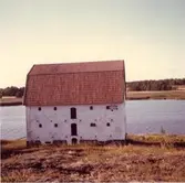 Hargs bruks lastageplats år 1969. Magasin av sten.