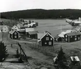 Ångermanland, Trysunda. Vy över hamnen, år 1973.