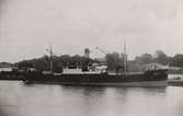 Lastångfartyget ROSAFRED från Verkebäck. Flygtorpederad utanför holländska kusten den 6 sept. 1944. Besättningen räddad.