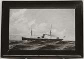 Lastångfartyget ARLA av Stockholm.
Oljemålning sign: Axel Peterson Jor 1893.