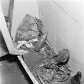 Göta Lejon fotografering av sopor i hytter