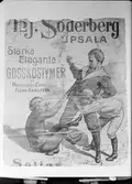 Reklamaffisch - AB Hjalmar Söderberg, Uppsala 1945