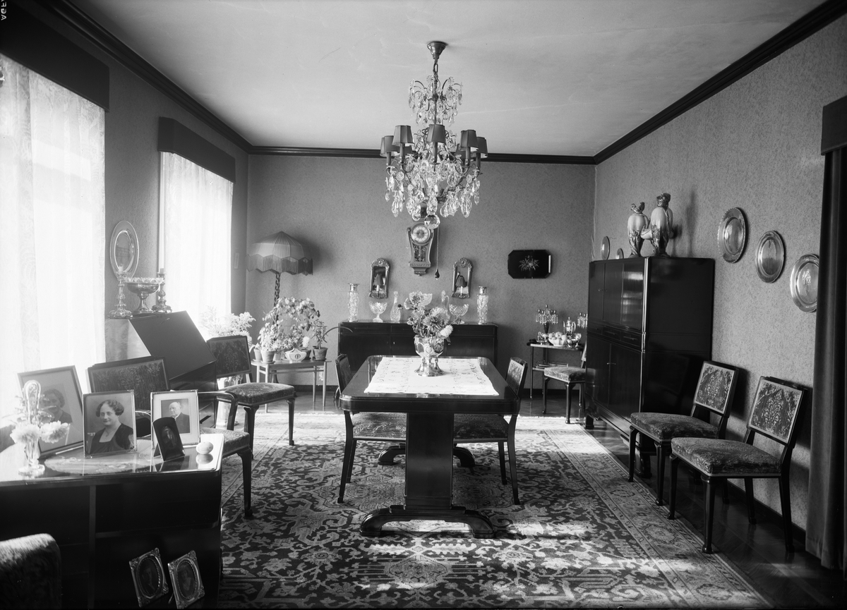 Paul Sandberg, Bostadsinteriör, sannolikt i Uppsala, 1945