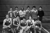 Basketlag i Ekenhallen i Kållered, år 1985. 
