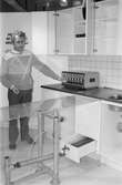 Bild från IKEA i Kållered, år 1985. IKEA-köket.
Fotografi taget av Harry Moum, HUM, Mölndals-Posten.
