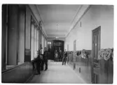Vänersborg. Elfsborgs läns Dövstumskola, senare Vänerskolan. Interiör korridor