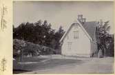 Hus vid Kasen på Blåsut, Vänersborg.
Foto ca 1905.