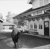 Lelångenbanan. Näst sista resan före nedläggandet, med utgång från Uddevalla. Ödeborg.