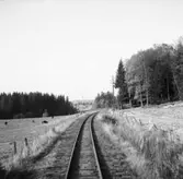 Lelångenbanan. Näst sista resan före nedläggandet, med utgång från Uddevalla. Färgelanda.