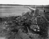 Västra Tunhem sn, utgrävning ca vid Forstena i bakgrunden, Vargön neg nr 4845