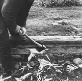 Håbol, Olle Henriksson timrar en knut