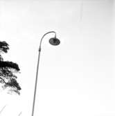 Belysning på Ådalsvägen i Huskvarna på 1960-talet.