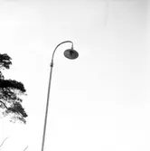 Belysning på Ådalsvägen i Huskvarna på 1960-talet.