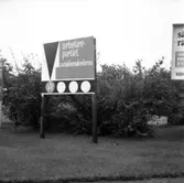 Valskylt för SAP arbetarepartiet socialdemokraterna på 1960-talet.