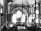 Vänersborgs kyrka, koret före renovering ca 1900.