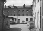 Enköping, kvarteret Bryggaren nr 2-4, Kungsgatan 7-9, A.-B. Enköpings Ångbryggeri, gårdssidan, mot sydväst