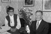 Folke Eliasson i Kållered firar sin 90-årsdag, år 1985.