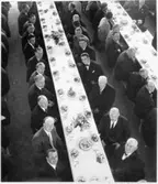 Wargöns AB.

Från 75-års jubileet 1949.
Festligheterna i pappersmagasinet.