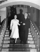 Wargöns AB.

Fru Lundvik och Disponent Helmer de Verdier, Önafors.