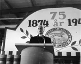 Wargöns AB.

Från jubileumsdagen, (75 år) söndagen den 19 juni 1949.
Biskop Ljunggren högtidstalar.