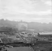 Wargöns AB. Byggnation av PM 5 1959-60. Foto och påförd text av dåvarande ritkontorschefen Ragnar Söderberg.

Kulvert för ånga.