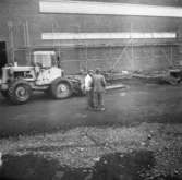 Wargöns AB. Byggnation av PM 5 1959-60. Foto och påförd text av dåvarande ritkontorschefen Ragnar Söderberg.