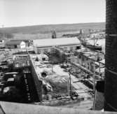 Wargöns AB. Byggnation av PM 5 1959-60. Foto och påförd text av dåvarande ritkontorschefen Ragnar Söderberg.

Ny sortersal 1960