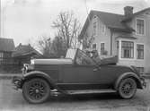 Erik Berg i en Chrysler 1926-1927 Roadster på Kykogatan i Vetlanda